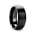 RAIDER Domed Brush Finished Black Tungsten Wedding Band 8mm