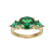 Green Cubic Zirconia 18k Yellow Gold Over Sterling Silver May Birthstone
Ring 5.08ctw