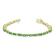 5.50ctw Emerald and Diamond Bracelet in 14k Yellow Gold