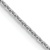 Rhodium Over 14k White Gold 0.9mm Solid Cable 20 Inch Chain