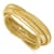 18K Yellow Gold 3 Intertwined 7-inch Slip-on Bangle