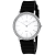 Oceanaut Women's Ripple White Dial, White Bezel, Black Rubber Strap Watch