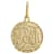 Libra Zodiac Medallion Pendant In Solid 14K Yellow Gold