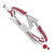 Stainless Steel MLB LogoArt Arizona Diamondbacks Adjustable Cord Bracelet