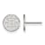 Rhodium Over Sterling Silver NHL Boston Bruins LogoArt Extra Small Post Earrings