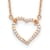 14K Rose Gold Lab Grown Diamond Heart Pendant Necklace