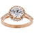 White Cubic Zirconia 18K Rose Gold Over Sterling Silver Ring 3.39ctw