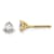 14K Yellow Gold Lab Grown Diamond 3/4ctw VS/SI GH Screw Back 3-Prong Earrings