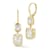 Rachel Zoe Graduated Emerald-Cut CZ Dangle Earrings in 14K Gold Over
Sterling Silver