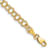 14k Yellow Gold 4mm Double Link Charm Bracelet