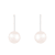 14k White Gold Leverback 6-7mm Akoya Pearl Earrings