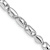 Rhodium Over 14k White Gold 4.1mm Polished Fancy Barrel Link Bracelet