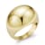 Polished Bold Dome Ring In 14K Gold Over Sterling Silver