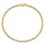 10k Yellow Gold 2.4mm Flat Mariner Link Bracelet