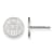 Rhodium Over Sterling Silver NHL Edmonton Oilers LogoArt Extra Small
Post Earrings