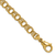 14K Yellow Gold Triple Link 9mm 8 Inch Charm Bracelet
