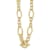 18K Yellow Gold Oval Link 18-inch Toggle Necklace