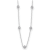 18K White Gold Diamond Circles 18 Inch Necklace