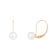 14k Yellow Gold Leverback 6-7mm Freshwater Pearl Earrings