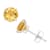 Citrine Stud Earrings In 10K White Gold 2.2ctw