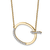 14k Yellow Gold and Rhodium Over 14k Yellow Gold Sideways Diamond
Initial Q Pendant 18 Inch Necklace