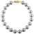 14k Yellow Gold 5-6mm Gray Freshwater Pearl Bracelet