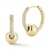Rachel Zoe CZ Pave Hoop and Ball Dangle Earrings in 14K Gold Over
Sterling Silver