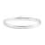 14K White Gold Baby Bangle Bracelet with Snap Box Clasp, 5.5 Inches.