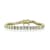 CZ Tennis Bracelet In 14K Gold Over Sterling Silver