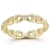 Sterling Statements 14K Yellow Gold Over Sterling Silver CZ Link Ring
