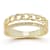 Sterling Statements 14K Yellow Gold Over Sterling Silver Stacked CZ Curb Ring