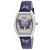 Christian Van Sant Women's Papillon Blue with Multi-color Butterfly
Design Leather Strap Watch