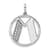 14K White Gold Gatsby Diamond Initial M Charm