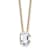 White Lab-Grown Diamond F VS 14K Yellow Gold "C" Initial
Necklace 1.80ct