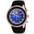 Seapro Men's Meridian World Timer GMT Blue Dial, Rose Bezel, Black
Rubber Strap Watch