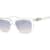 Guess Crystal Clear Frame / Gradient Blue Lenses Sunglasses