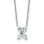 White Lab-Grown Diamond F VS 14K White Gold "X" Initial
Necklace 2.10ct
