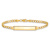 10k Yellow Gold Curb Link ID Bracelet