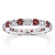 2.20ctw Ruby and Diamond Eternity Band Ring in 14k White Gold