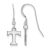 Rhodium Over Sterling Silver LogoArt University of Tennessee Extra Small
Dangle Earrings