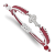 Stainless Steel MLB LogoArt Philadelphia Phillies Adjustable Cord Bracelet