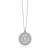 Bellissima Gold 14K White Gold Diamond Evil Eye Medallion Necklace