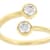 Contemporary Lab-Grown Diamond Two-Stone Bypass Ring 0.50ctw In 14K Gold
Over Sterling Silver