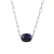 Blue Lab Created Sapphire Rhodium Over Sterling Silver Paperclip
Necklace 2.37ctw