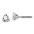 Rhodium Over 14K Gold Lab Grown Diamond 1ct. VS/SI GH+, 3 Prong
Screwback Earrings