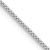 Rhodium Over 14k White Gold 0.7mm Solid Box 14 Inch Chain