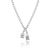 Clear Cubic Zirconia, Rhodium Plated over Sterling Silver Two-Stone
Tennis Collar Necklace 29.43ctw