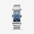 Croton Aristocrat Silver Tone Watch with Blue Dial