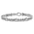 Rhodium Over 18K White Gold Diamond Curb 7.5-inch Bracelet 1.75ctw