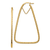 14k Yellow Gold Polished and Diamond-Cut 2 1/4" Double Triangle
Hoop Earrings